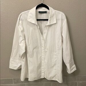 Harve Benard White Button-Up Shirt